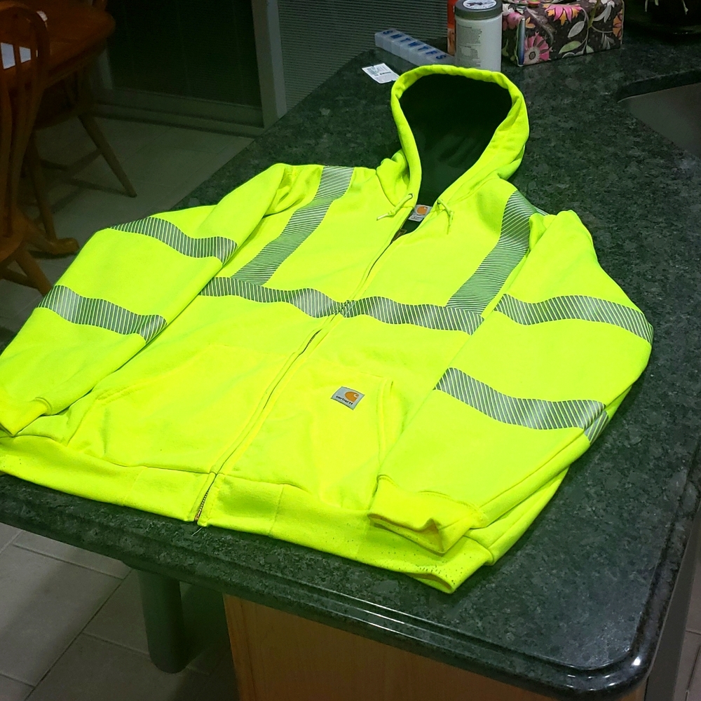 Carhartt High Visibility Insulated hoodie 2XL Tall